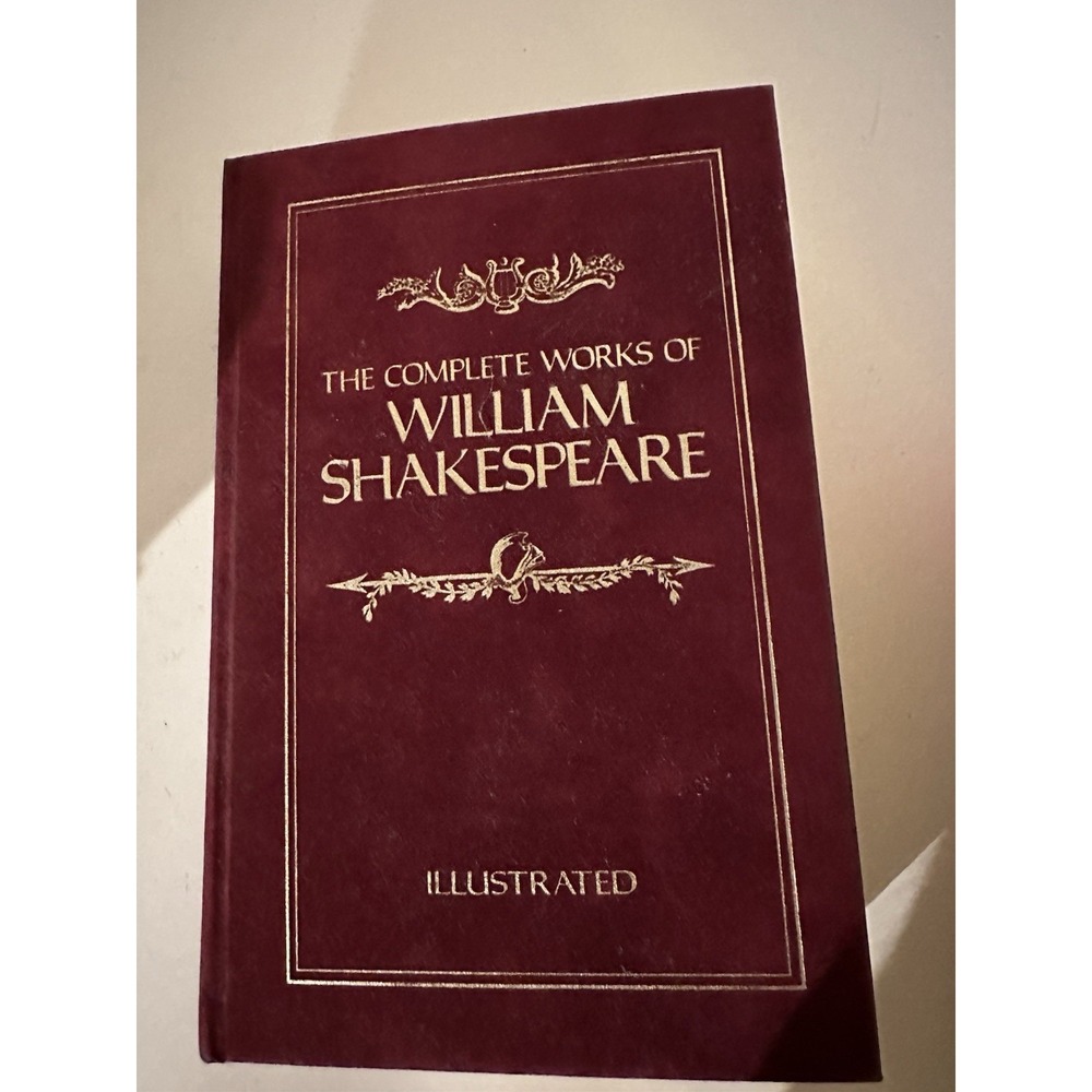 Complete Works of William Shakespeare Suede Edition 1975 VTG
